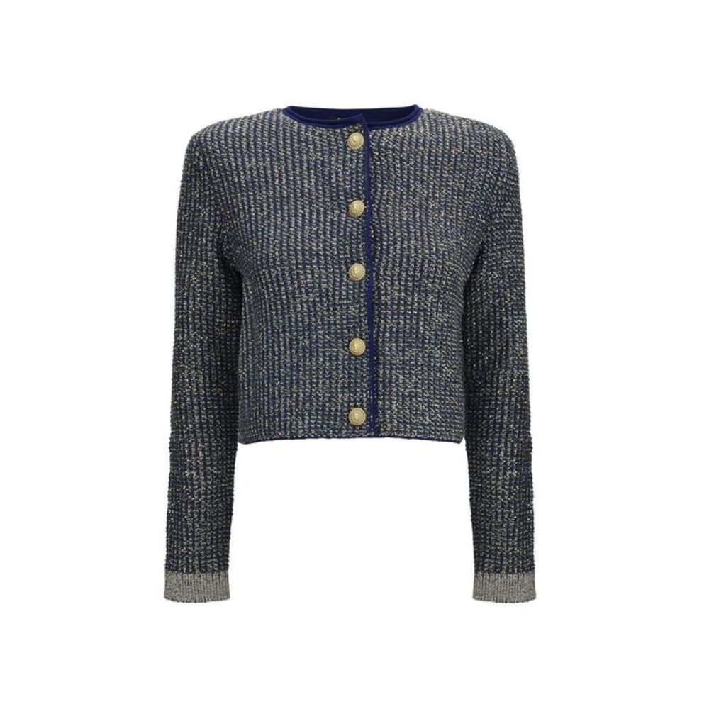 Balmain Blue Polyamide Women's Cardigan